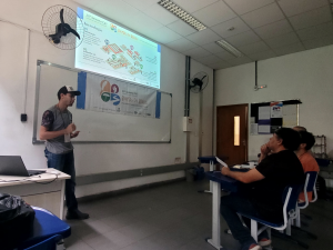 Ryan apresentando o PIBIC na 20ª Semana C&T