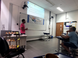 Wellington apresentando o PIBIC na 20ª Semana C&T